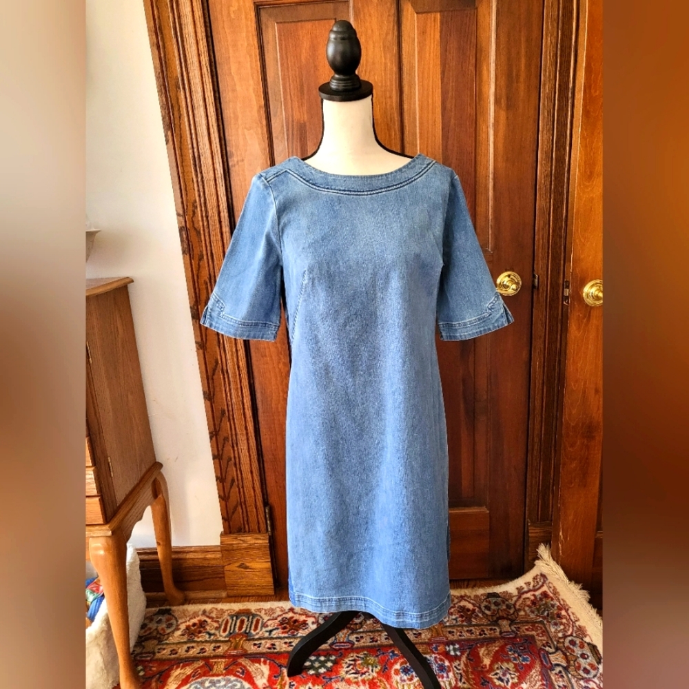 Denim Dress By Boden
